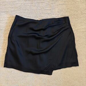 Abercrombie & Fitch Satin Black High Rise Skirt